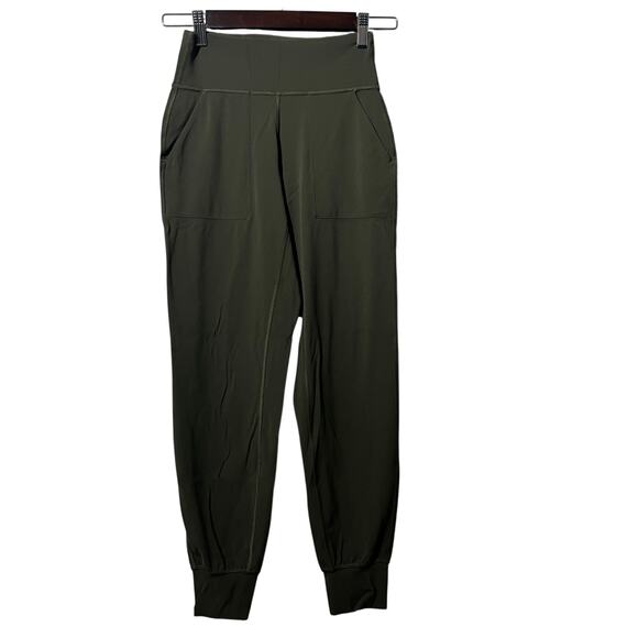 lululemon Pants - Lululemon Jogger Pants Women's Size 4 Dark Olive Green Align Nulu High Rise Yoga